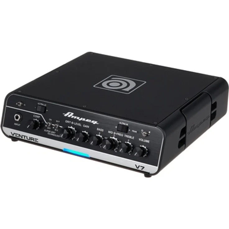 Ampeg Venture V7, Transistor E-Bass Topteil mit 700 Watt Leistung, SVT- und B15-Voicings, Effekt Einschleifweg, Schwarz