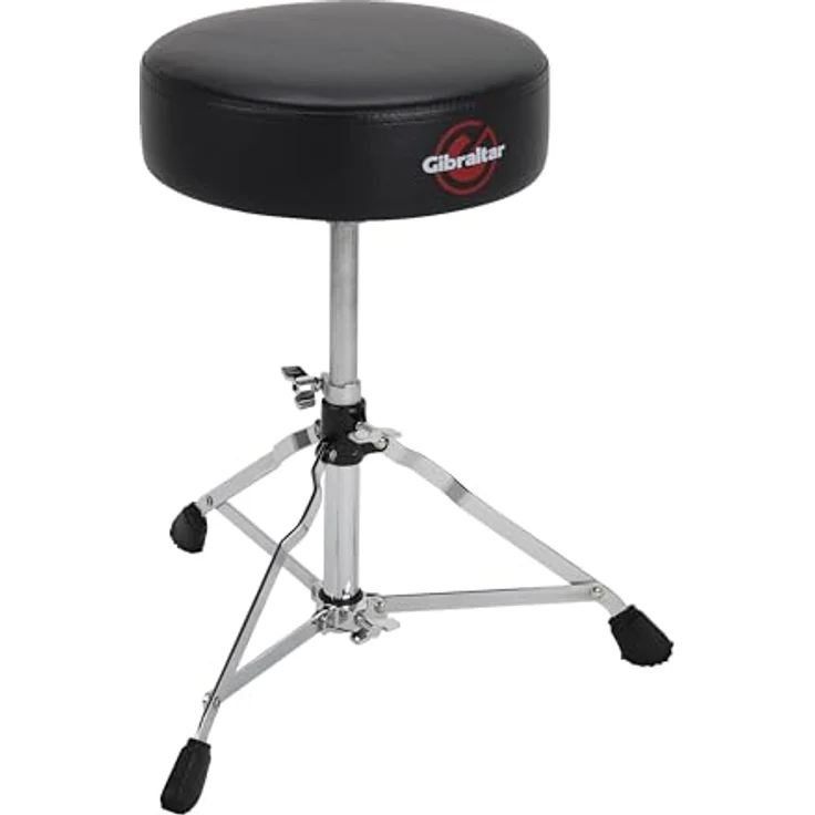 Gibraltar Schlagzeughocker 4000 Series 4608, Höhenverstellbar, Durchmesser 33 cm, leicht transportierbar, einstrebige Basis, 'Super Foot' Gummifüße – Bild 1