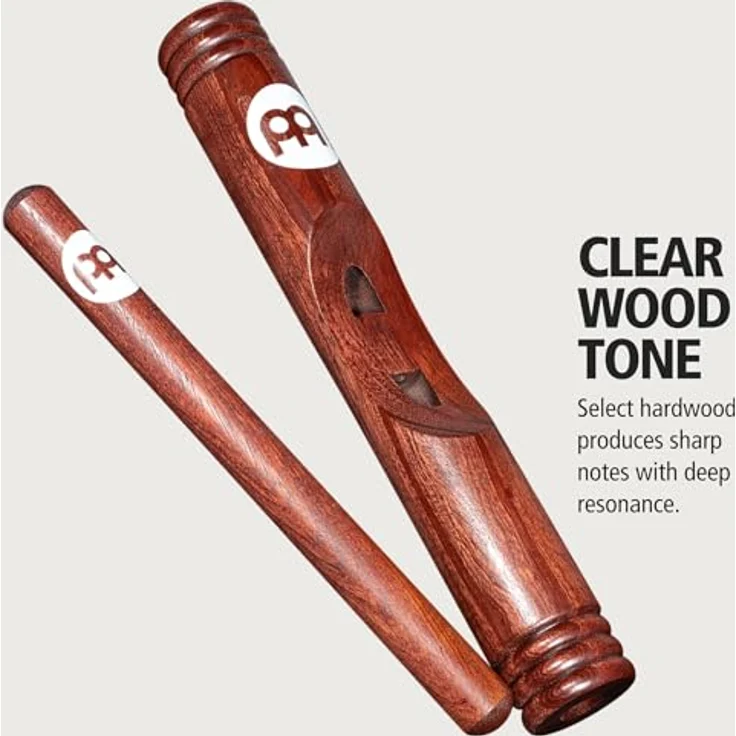 Meinl CL3RW Claves, afrikanischer Holzklangstab aus Rotholz, großes Modell mit tiefem Klangbild, 30,5 cm Länge, 4,5 cm Durchmesser – Bild 2