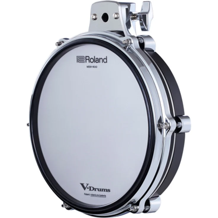 Roland PD-10X 10" V-Drums Pad, Zwei-Zonen Mesh Head Pad mit Positional Sensing und Rim Sensor, kompatibel mit Roland V71 Drum Modul