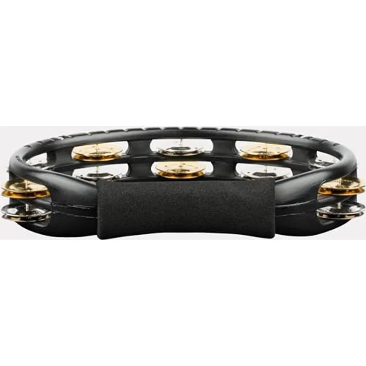 Meinl TMT1M-BK Recording Tambourine, doppelreihig mit 14 Paar Stahl- und Messingschellen, ABS-Kunststoffrahmen, schwarz, gepolsterter Griff – Bild 9