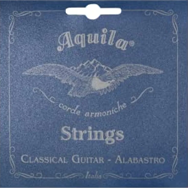Aquila 20C Alabastro Series, Klassische Gitarrensaiten, Superior Tension Set, weiß, E-Stimmung (EADgbe)