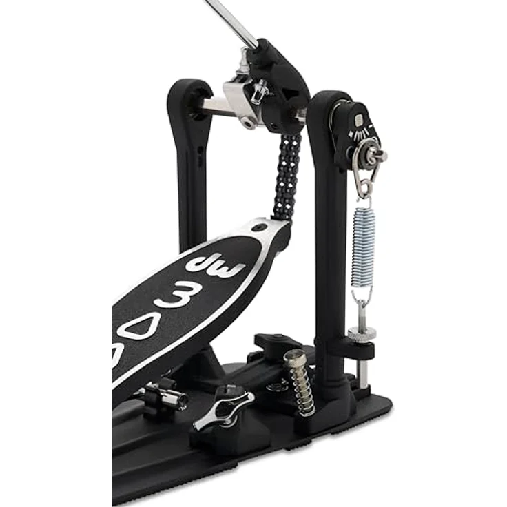 DW 3000A Single Bass Drum Pedal, Doppelkette, Aluminium Pedalplatte, Kugelgelagerte Federaufhängung, 2-Wege Beater, inkl. Stimmschlüssel – Bild 7