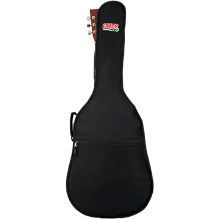 Gator Cases Gig Bag für Mini-Akustikgitarren, wasserfestes 600-Denier-Nylon, 10 mm Schaumstoffpolsterung, Schwarz – Bild 1