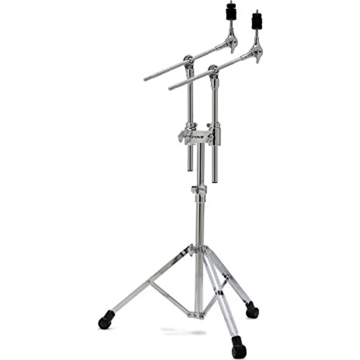 Sonor DCS 4000 Double Cymbal Stand, Doppelbeckenständer mit stufenlos neigbarer Beckenauflage und Gummifuß Design für maximale Stabilität – Bild 1