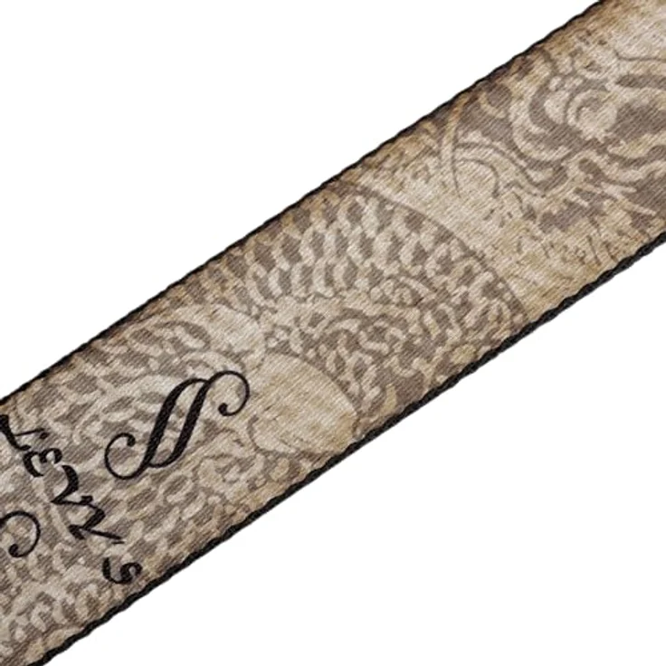 Levys Poly Strap 2" Asian Print, Gitarrengurt aus Polyester mit Leiterverstellsystem, braun, verstellbar von 107 cm bis 151 cm – Bild 4