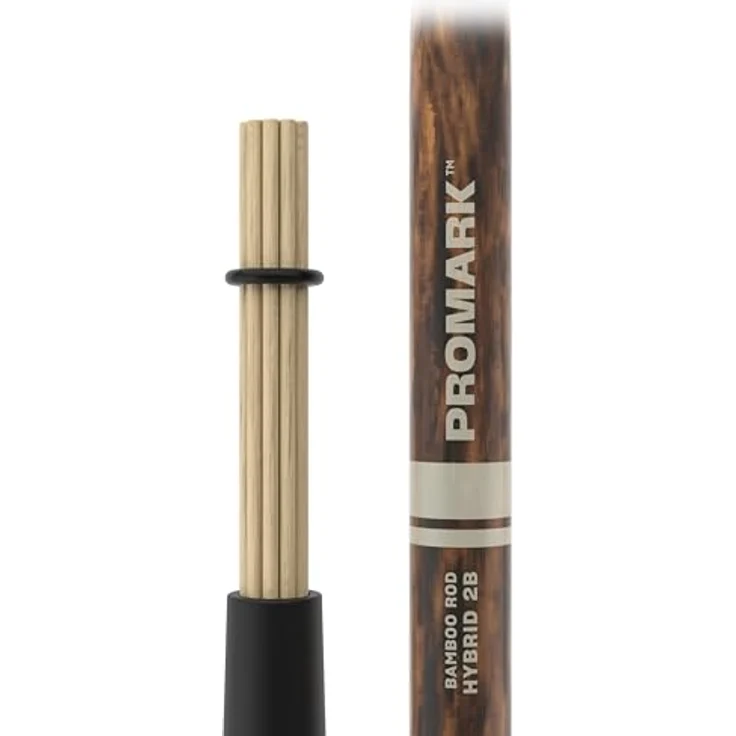 Pro Mark PMHRB 2B Hybrid Rods, Bambus Drumsticks mit FireGrain-Griff und anpassbarem Ring, geringe Lautstärke, 408,3 mm Länge, 15,9 mm Durchmesser – Bild 5