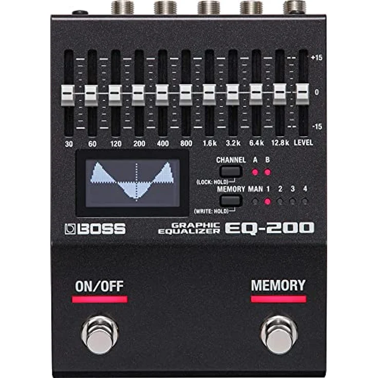 Boss EQ-200 Graphic Eq, Stereo Gitarren-Effektgerät mit 2x 10 Band EQ, 32-bit/96 kHz, 4 Speicherplätzen, MIDI und USB – Bild 1