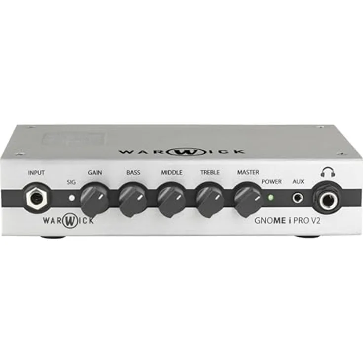 Warwick Gnome i Pro V2, kompaktes Bass-Verstärker Topteil mit 300 W, USB-Interface und 3-Band EQ