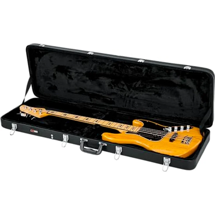 Gator Hardshell Case Bass, Gitarrenkoffer für E-Bass, Außenmaterial Kunstleder, Innenfutter schwarz, Maße: 1194mm x 356mm – Bild 13