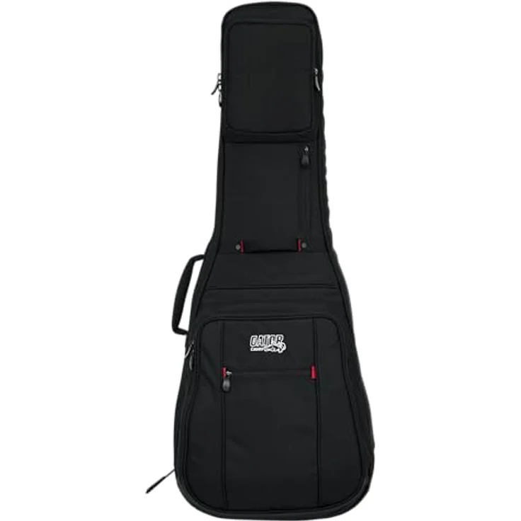 Gator G-PG Classic Guitar, Gitarrentasche der ProGo Ultimate Serie mit 25 mm Polsterung, Schwarz, inkl. Regenhülle und mehreren Taschen – Bild 13
