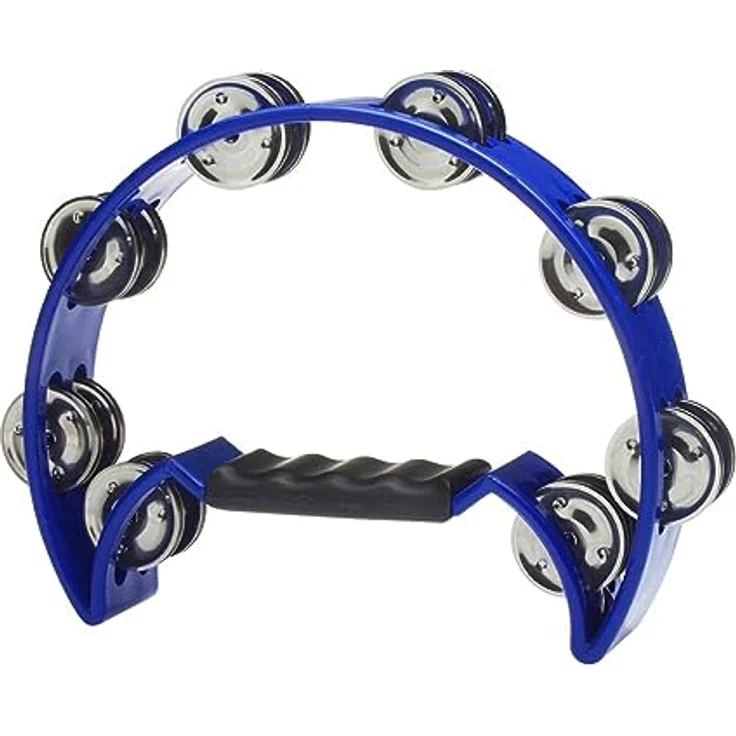 Millenium HT200 BL, Tambourine mit 16 Paar doppelreihigen Schellen, blau – Bild 1