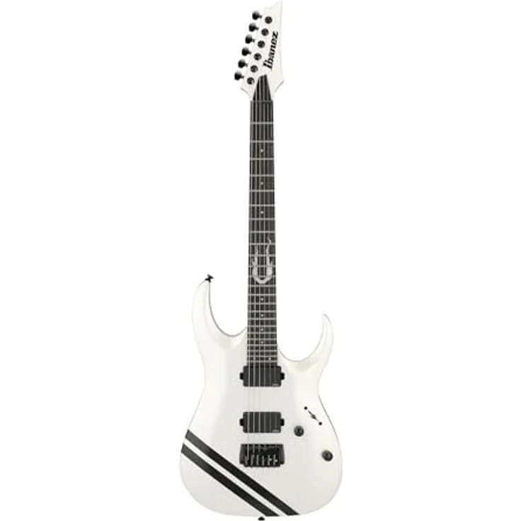Ibanez JBBM40-PW JB Brubaker, E-Gitarre mit Okoume Korpus, 3-teiligem Ahorn/Bubinga Hals, Ebony Griffbrett, 2x EMG 84 Aktive Tonabnehmer, in Pearl White – Bild 1