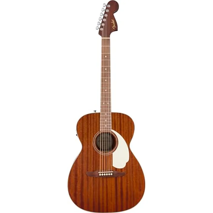 Fender CA STD Monterey E IPG NAT SAP, Westerngitarre mit Elektronik, Fichtendecke, Sapele-Korpus, Natural Sapele, 20 Vintage Bünde