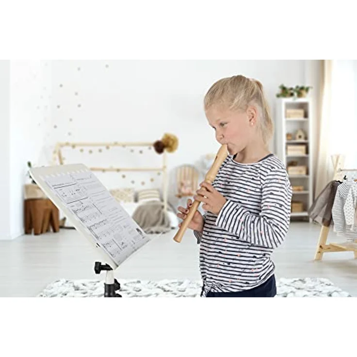 Classic Cantabile Stella Blockflöte C-Sopran, 2-teilig aus Ahorn, Deutsche Griffweise, inkl. gepolsterter Tasche und Zubehör für Kinder ab 6 Jahren – Bild 2