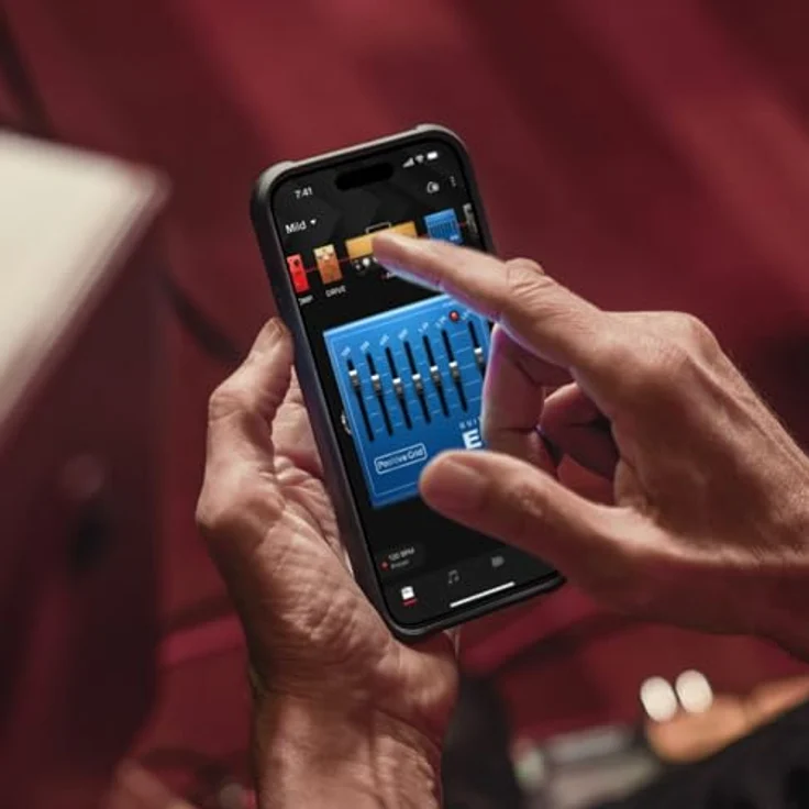 Positive Grid Spark Mini VAI, Modelling Combo-Verstärker mit 10 Watt Leistung, Burgundy, inklusive Steve Vai Custom-Presets und 43 onboard Effekten – Bild 6