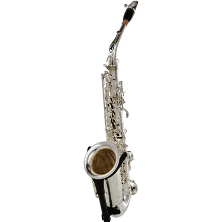 Selmer Signature Alto Sax SE-ASIS, Altsaxophon in Es mit versilbertem Korpus und Klappen, optimierte Intonation und Ergonomie, inkl. „Signature“-Case und Zubehör