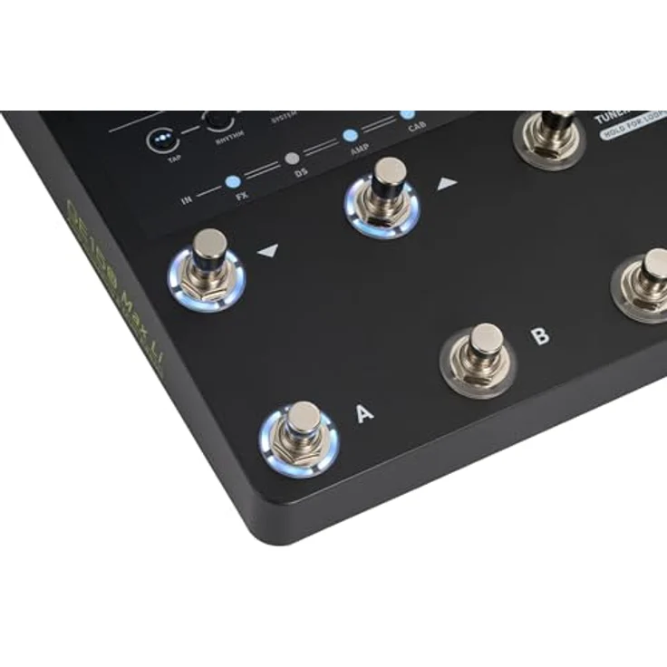 Mooer GE150 Max Li, Gitarren-Multieffekt Pedal mit 55 Verstärkermodellen, 170 Effekten und kabellosem Betrieb, schwarz – Bild 8