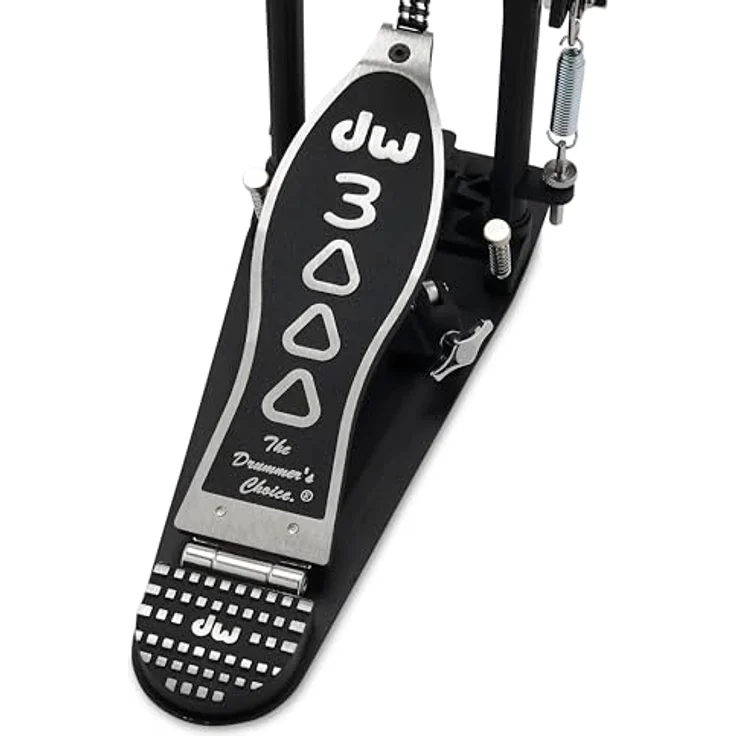 DW 3000A Single Bass Drum Pedal, Doppelkette, Aluminium Pedalplatte, Kugelgelagerte Federaufhängung, 2-Wege Beater, inkl. Stimmschlüssel – Bild 3