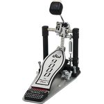 DW 9000, Fußmaschine Single Pedal mit kugelgelagertem Deltascharnier, Tri-Pivot Toe Clamp und freischwingender Federaufhängung
