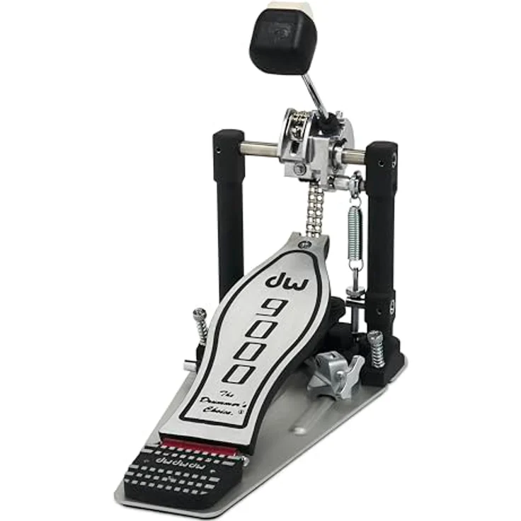 DW 9000, Fußmaschine Single Pedal mit kugelgelagertem Deltascharnier, Tri-Pivot Toe Clamp und freischwingender Federaufhängung – Bild 1