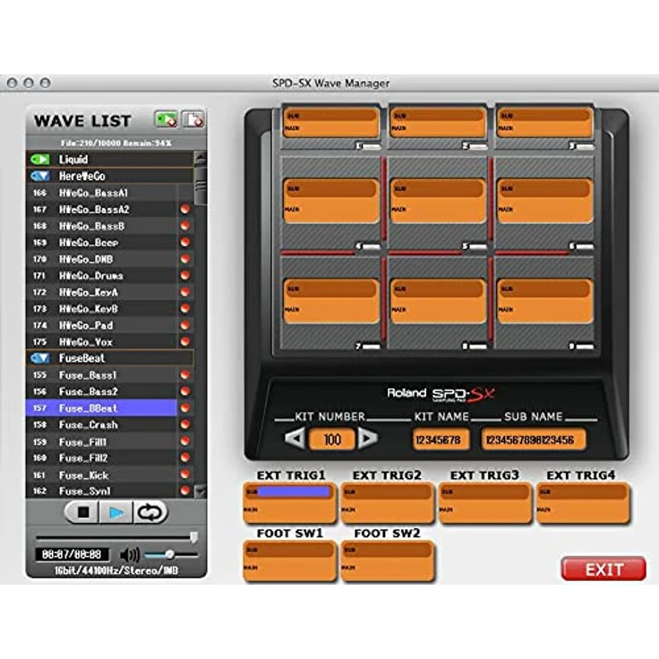 Roland SPD-SX, Sample Pad mit 4GB internem Speicher und 9 anschlagsdynamischen Pads – Bild 4