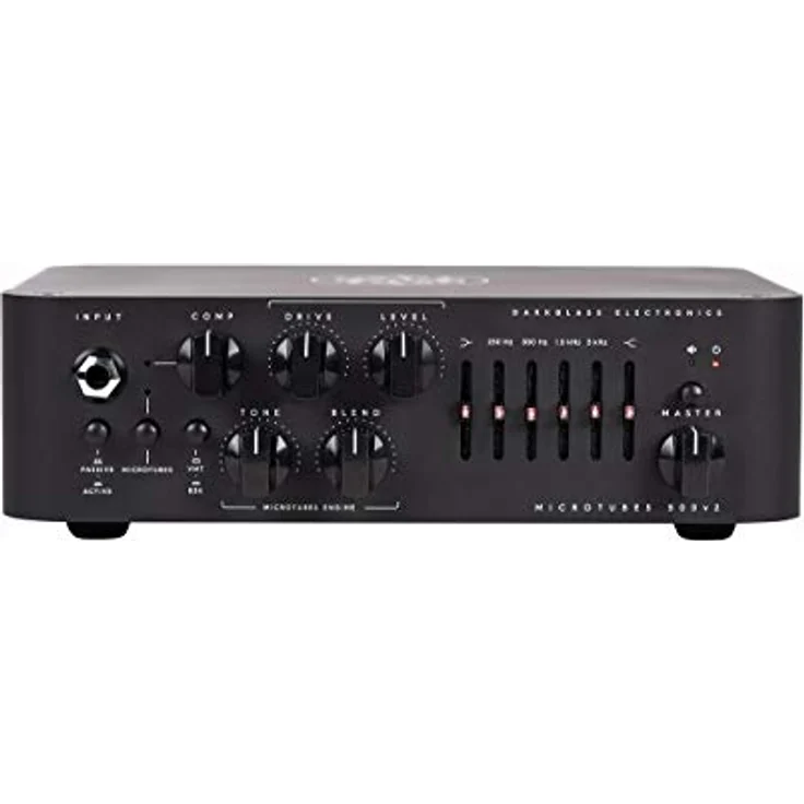 Darkglass Microtubes 500 V2, E-Bass Verstärker Topteil mit 500 Watt Leistung, integriertem Microtubes Verzerrer und 6-Band Grafik-Equalizer – Bild 2