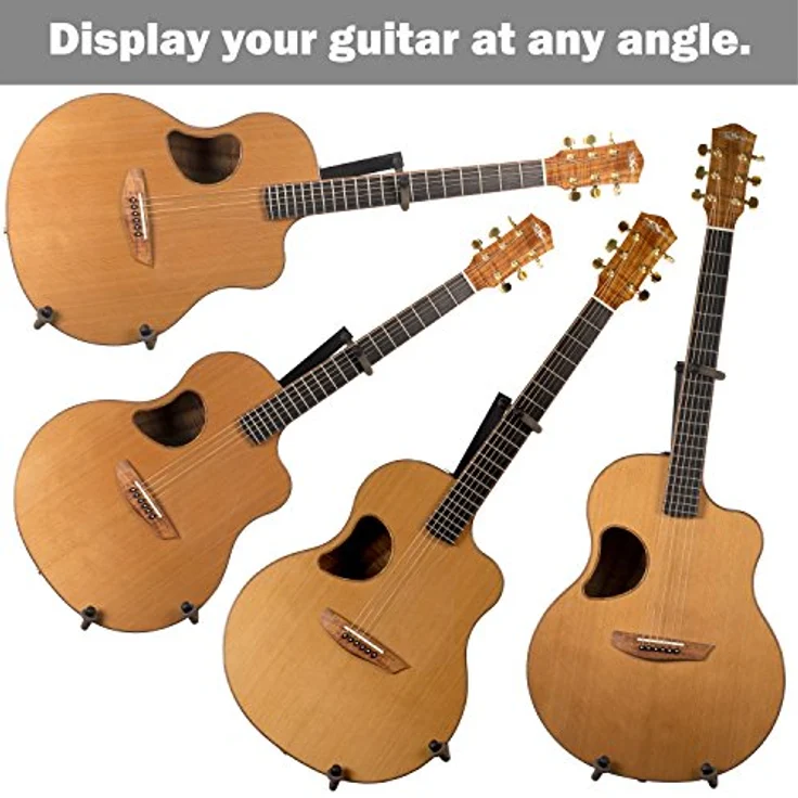 String Swing BCC151 Horizontal Low Profile Akustik-Gitarren Wandhalterung, vollständig einstellbar für Rechts-/Linkshänder, USA-Herstellung – Bild 3