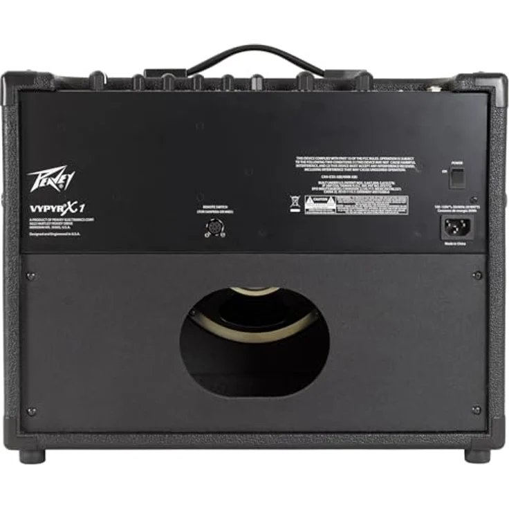 Peavey Vypyr X1, Modelling-Combo für E-Gitarre mit 30 Watt Leistung, schwarzes Gehäuse, 36 Amp-Modelle und 12 Stompbox-Effekte – Bild 4