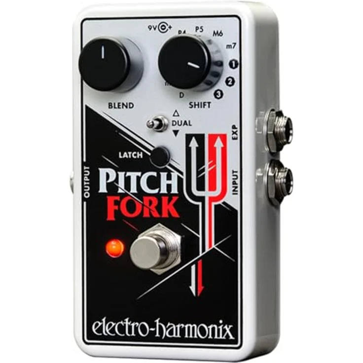 Electro Harmonix Pitch Fork Pitch Shifter, Transposer mit +/- 3 Oktaven, drei Shift Modes und Expression Pedal Anschluss – Bild 1
