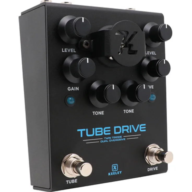 Keeley Tube Drive Overdrive, Dual-Channel Drive / Distortion Pedal mit 12AX7 Röhrenvorstufe, Hochspannungsbetrieb, True Bypass