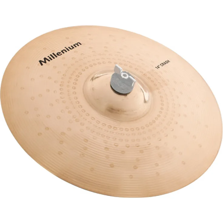 Millenium 14" B20 Crash, Schlagzeugbecken aus B20 Material mit klarem und explosivem Klang, runde Ausklingzeit