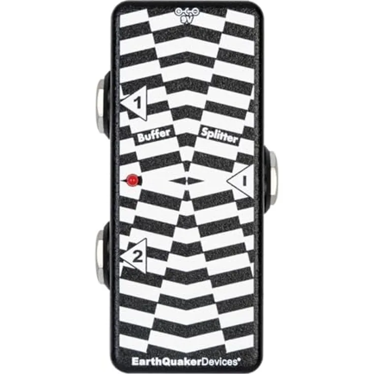 EarthQuaker Devices Buffer/Splitter, Gitarren-Effektgerät zur Signaltrennung mit 1 MOhm Eingangsimpedanz, Metallgehäuse, Hand-Made in USA