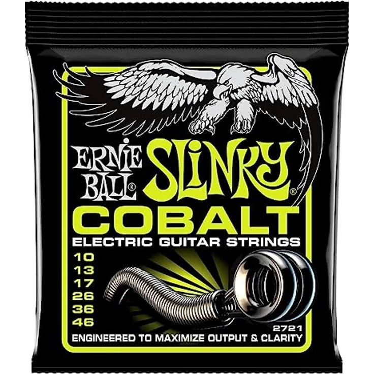 Ernie Ball 2721, E-Gitarren Saiten, Cobalt Regular Slinky 010-046