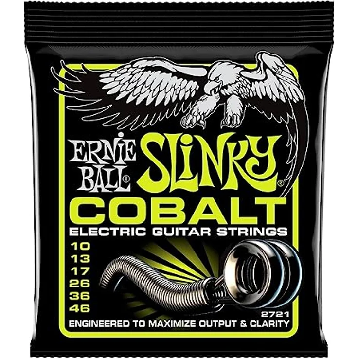 Ernie Ball 2721, E-Gitarren Saiten, Cobalt Regular Slinky 010-046 – Bild 1