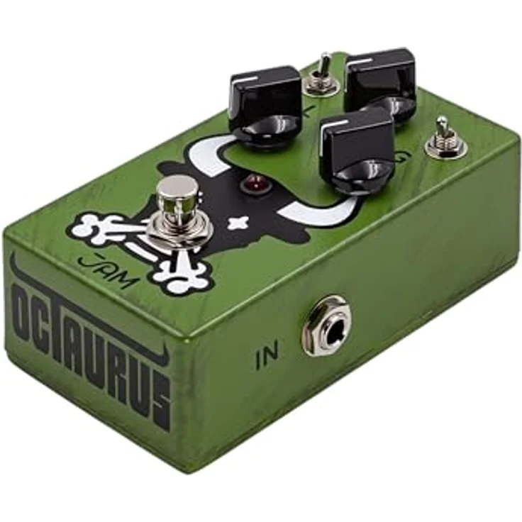 JAM pedals Octaurus Octafuzz, Effektpedal für E-Gitarre mit intuitivem Layout, Gain-, Level- und Tone-Regler, Mid-Scooped- und Full-Range-Voicing, symmetrisches und asymmetrisches Clipping, True Bypass – Bild 8