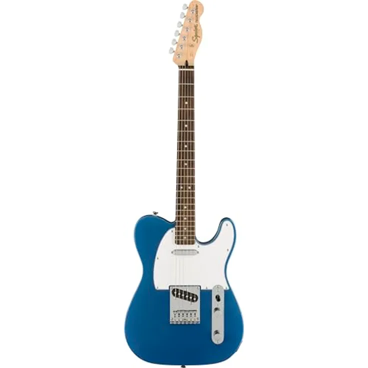 Squier Affinity Telecaster E-Gitarre, Lake Placid Blue, Pappel-Korpus, Ahorn-Hals, 21 Bünde, Ceramic Single-Coil Tonabnehmer