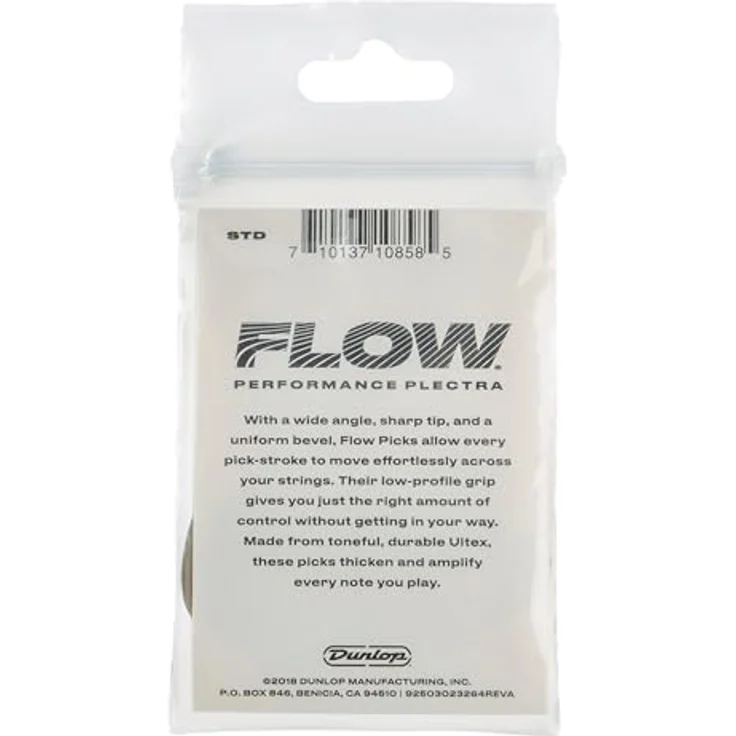 Dunlop Flow Standard Picks 0.88 mm, Plektren-Set mit pointierter Spitze, 6 Stück, olivgrün, Made in U.S.A. – Bild 2