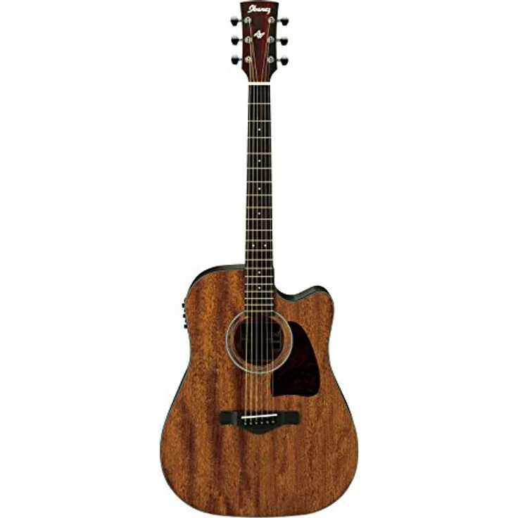 Ibanez AW54CE-OPN, Westerngitarre im Dreadnought-Style mit massiver Okumedecke, Cutaway, Ovangkol Griffbrett, integriertes Stimmgerät, Open Pore Natural – Bild 2