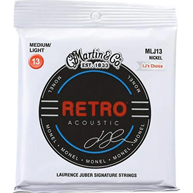 Martin Guitar Retro MLJ-13, Gitarrensaiten für Westerngitarre, Medium Light Tension, Roundwound, Saitenstärken 013-056 – Bild 2