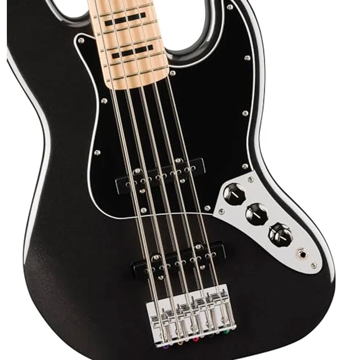 Squier Affinity ACT Jazz Bass V BKM, 5-Saiter E-Bass in Black Metallic mit Ahornhals und Ceramic Noiseless Tonabnehmer – Bild 4