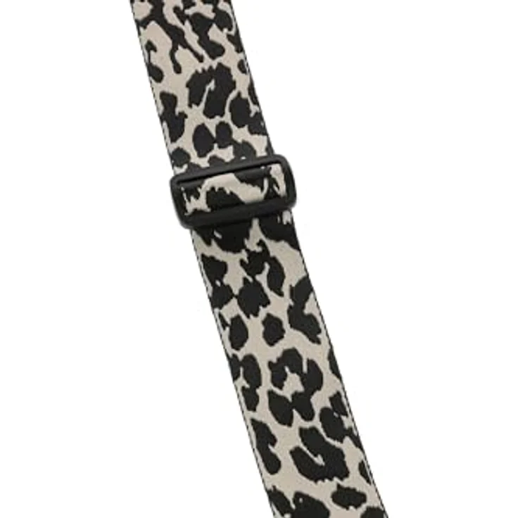 Gewa Guitar Strap Animal Edition Panther, Gitarrengurt aus Nylon, verstellbar von 89 bis 147 cm, breite 50 mm, mit speziellen Lederenden und Verstärkungsnaht – Bild 4