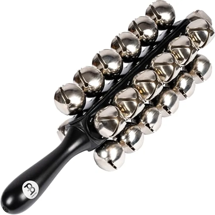 Meinl Sleigh Bells SLB25, Schlittenglocken Instrument mit 25 Glöckchen und ergonomischem Griff