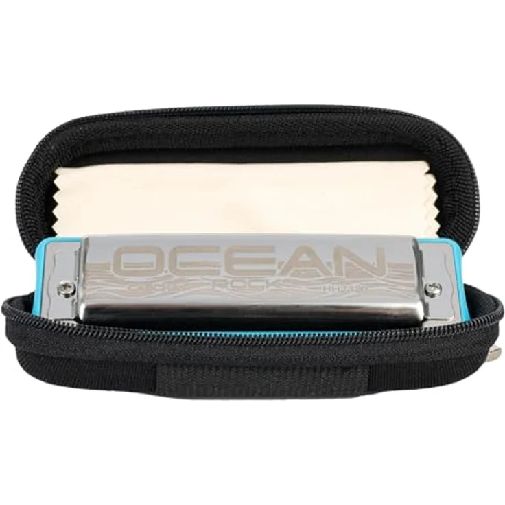 Cascha HH-2324 Ocean Rock Blue G, Diatonische Mundharmonika in G-Dur mit 20 Stimmzungen aus Phosphor-Bronze, blau – Bild 9