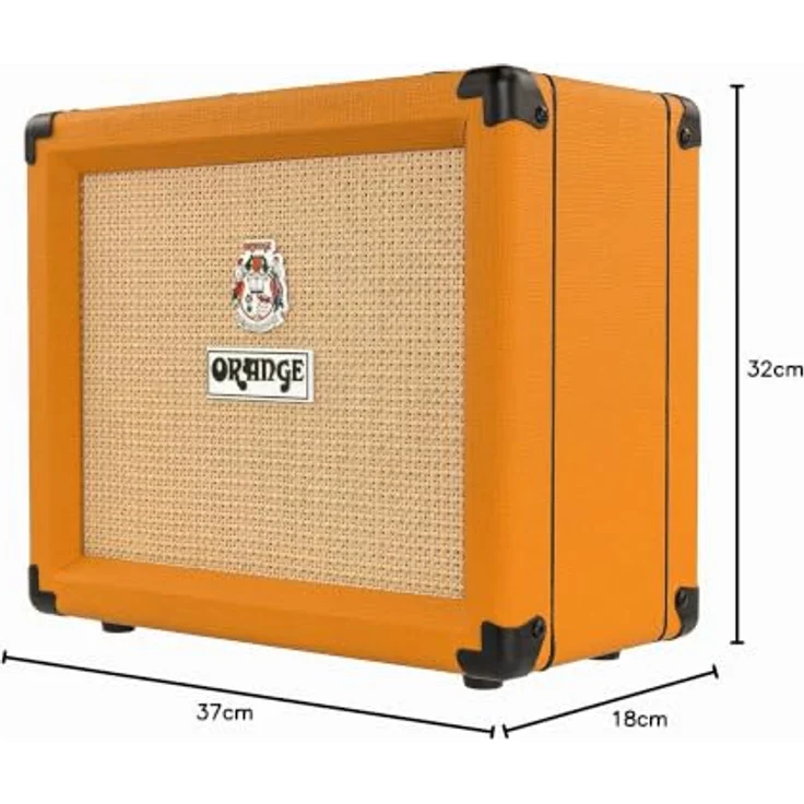 Orange Crush 20, Solid State E-Gitarren-Combo mit 20 Watt Leistung, 1 x 8 Zoll Lautsprecher, Clean/Dirty Umschalter, orange – Bild 9