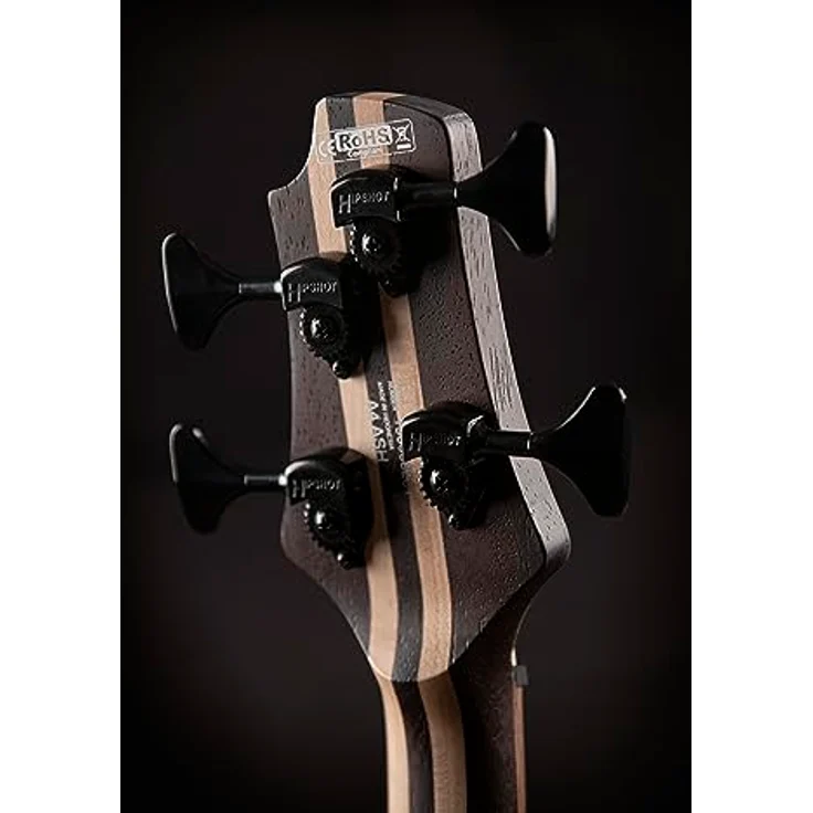 Cort A4 Ultra Ash, E-Bass aus Mahagoni mit Sumpfesche-Decke, 24 Bünde, Fishman Fluence Tonabnehmer, Natur – Bild 8