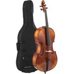 Gewa 100th Anniversary Cello 4/4, Jubiläums-Cello Set mit massiver Fichtendecke, Ahorn-Boden, Handlackierung und inkl. Kolofon sowie Tasche mit Rucksackriemen