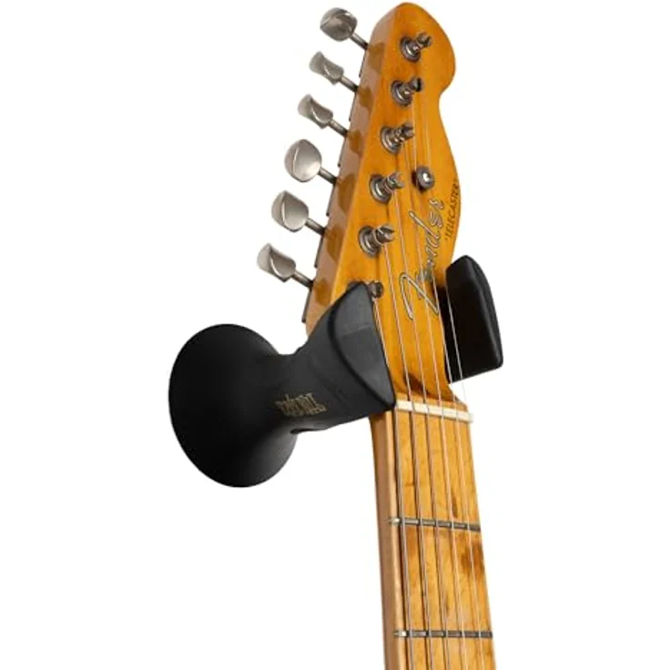 Ernie Ball Wall Hanger Black 9619, Gitarrenständer mit gepolsterter Auflage, schwarz, einfache Wandmontage – Bild 8