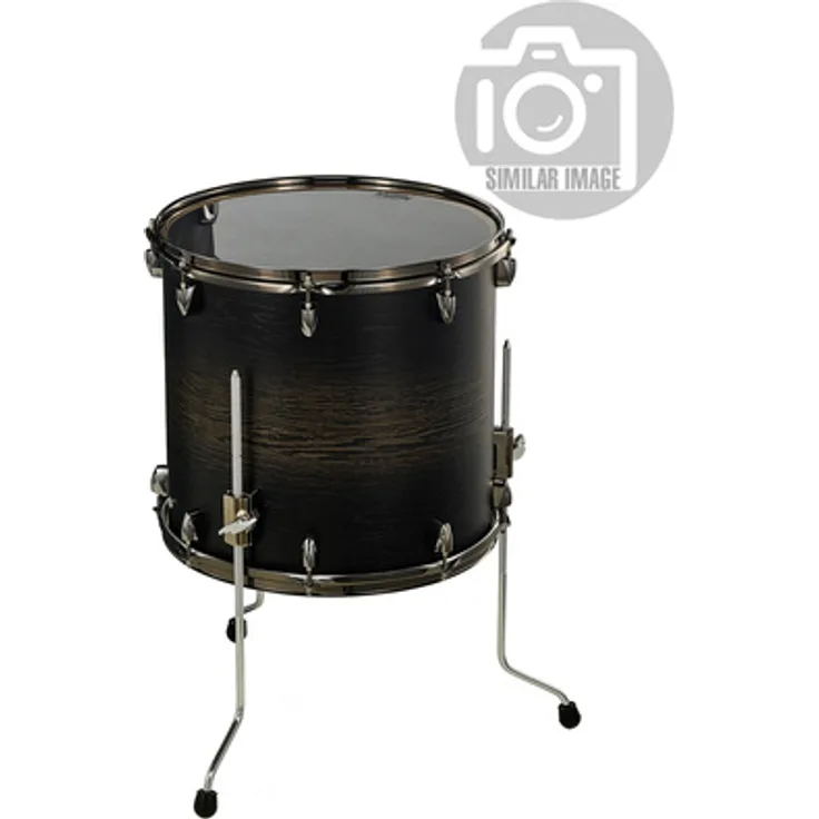 Yamaha 14"x13" Live Custom Hybrid Oak Floor Tom, 7-lagiger Kessel, Finish UZU Charcoal Sunburst