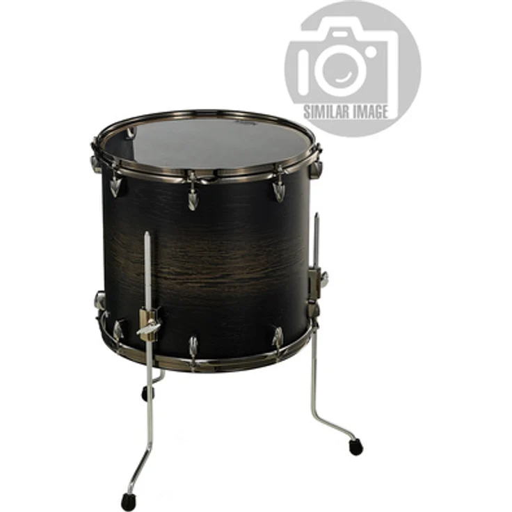 Yamaha 14"x13" Live Custom Hybrid Oak Floor Tom, 7-lagiger Kessel, Finish UZU Charcoal Sunburst